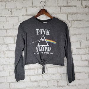 Pink Floyd long sleeve crop tee